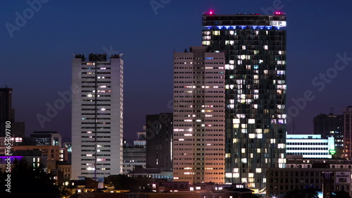 Birmingham, England city skyline timelapse. photo