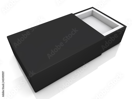 blank black boxes isolated on white background