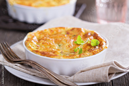 Canvastavla Zucchini and onion bake