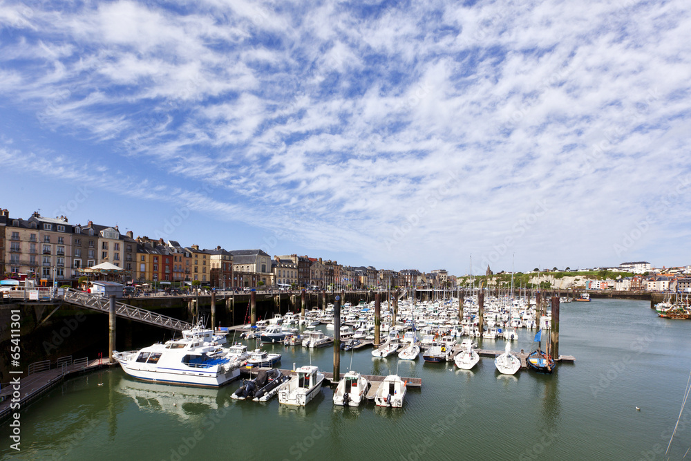 Marina of Dieppe, Normandy, France