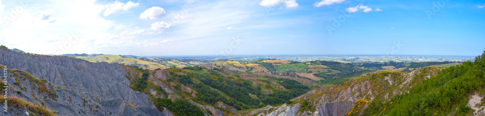 Panoramic view of the Po Valley