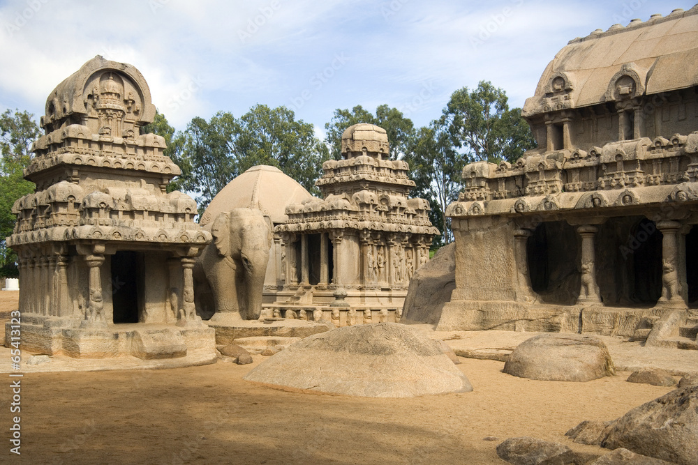 Panch Rathas - Mahabalipuram - India