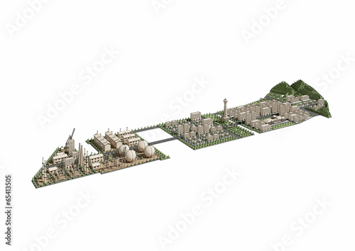 Canvas Print city