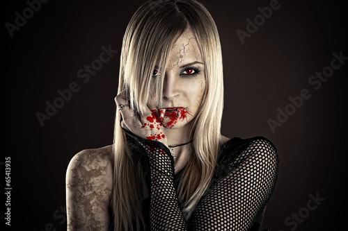 beautiful sexy vampire woman