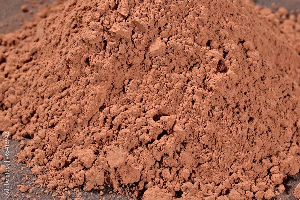 Heap of cocoa powder