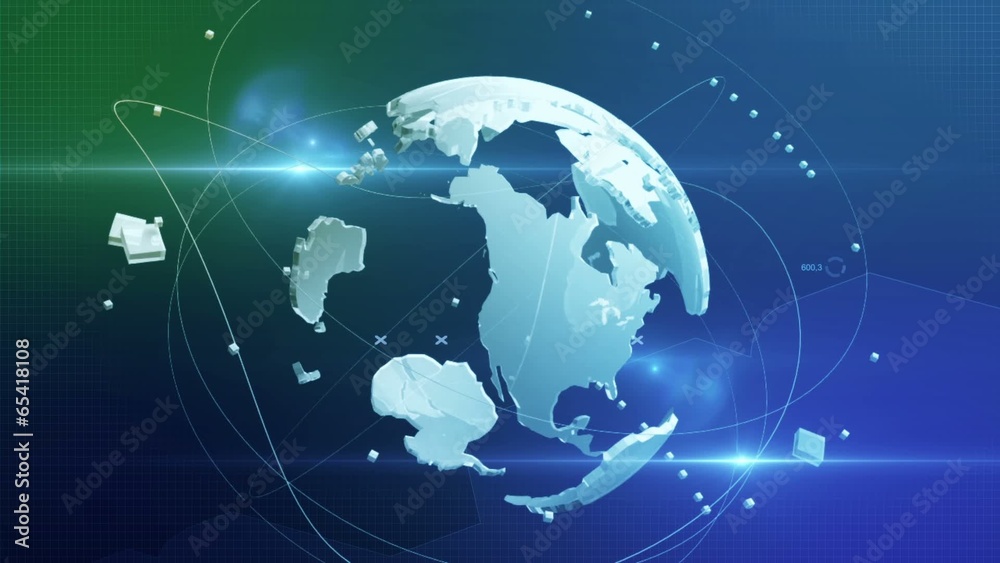 spinning globe background