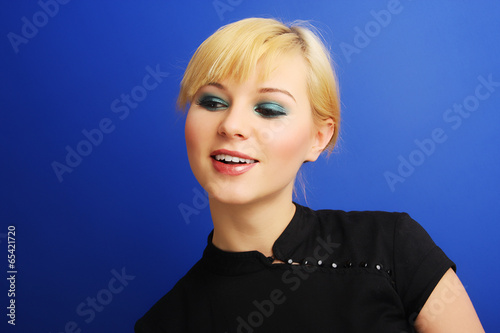 Portrait of an tractive elegant young woman.