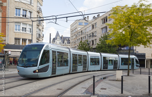 Modern tram in Valenciennes