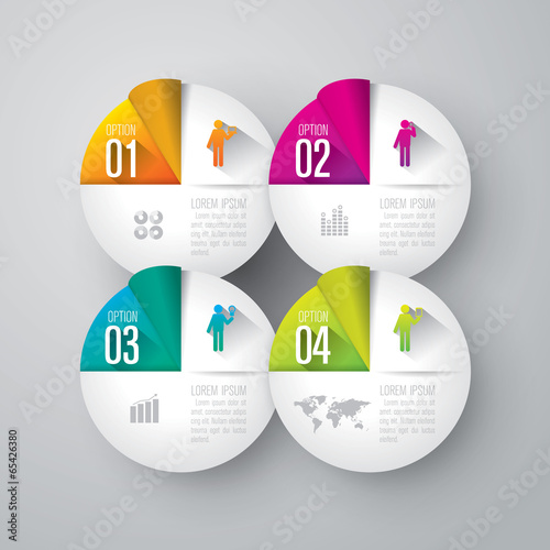 Infographics vector design template.