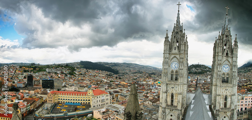 Basilica in Quito, Ecuador.
