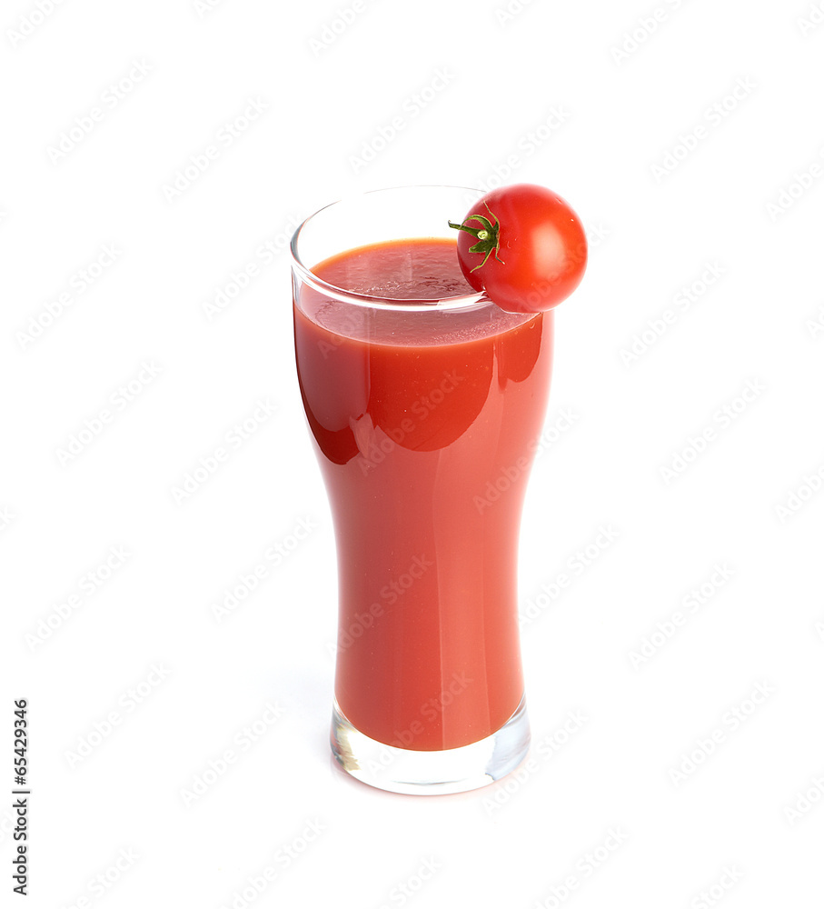 Tomato juice isolated on white background Tomato juice isolated on white background