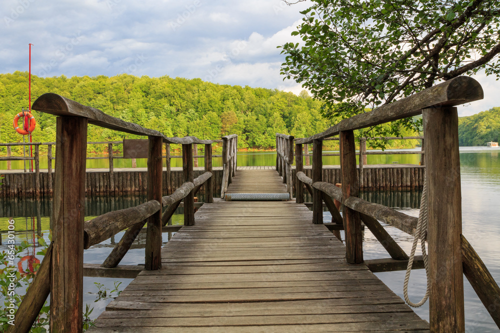 Obraz premium Beautiful scenery of the Plitvice Lake