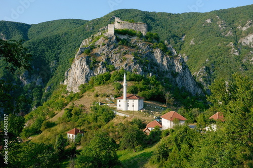 Fortress And Mosque In Hisardzik, Serbia photo