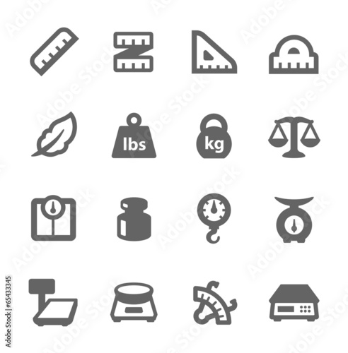Scales and Rulers Icons