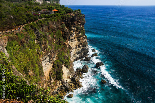 Cliffs near Uluwatu Temple on Bali, Indonesia