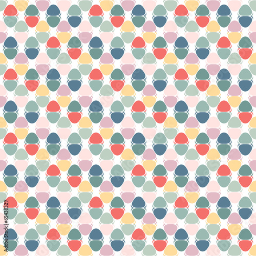 Abstract vector seamless background. Triangle pattern in pastel