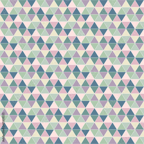 Abstract vector seamless background. Triangle pattern in pastel