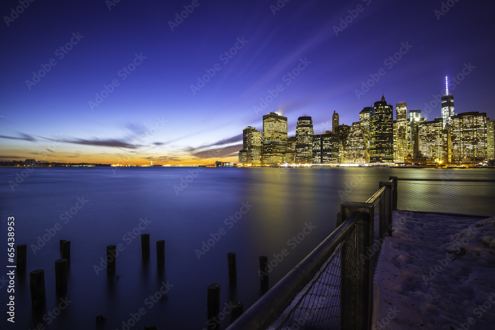 Fototapeta premium Manhattan Sunset