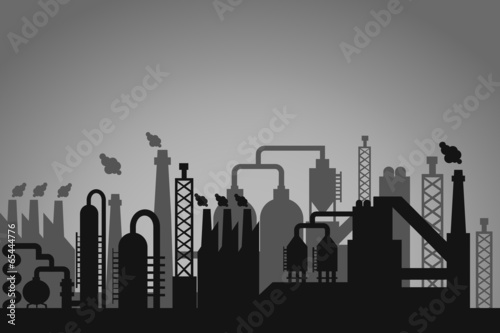 Industrial factory background