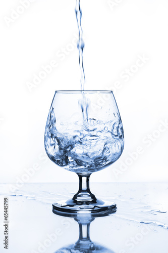 wine glass with water