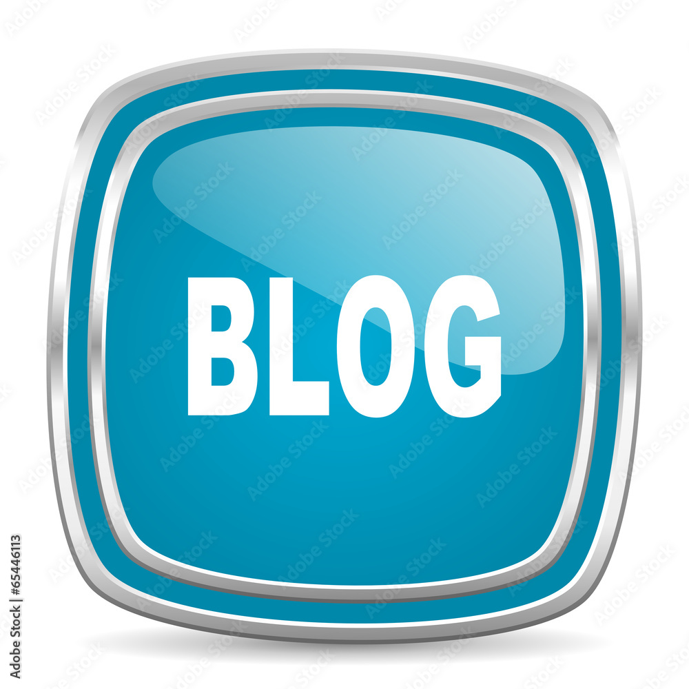 blog blue glossy icon blog blue glossy icon