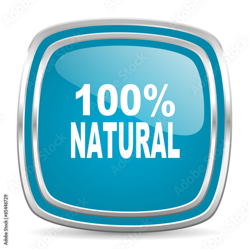 natural blue glossy icon