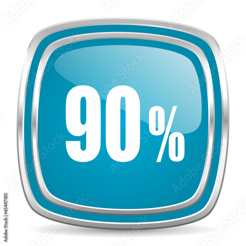 Free Download 90 percent blue glossy icon - GFXLoad