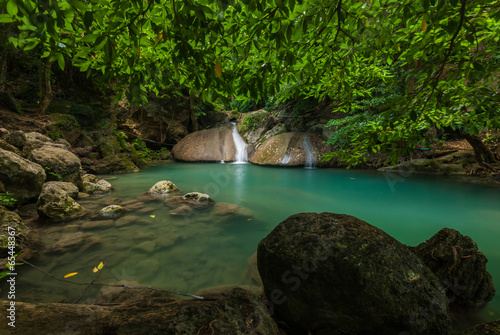 Erawan Waterfall in Kanchanaburi, Thailand photo