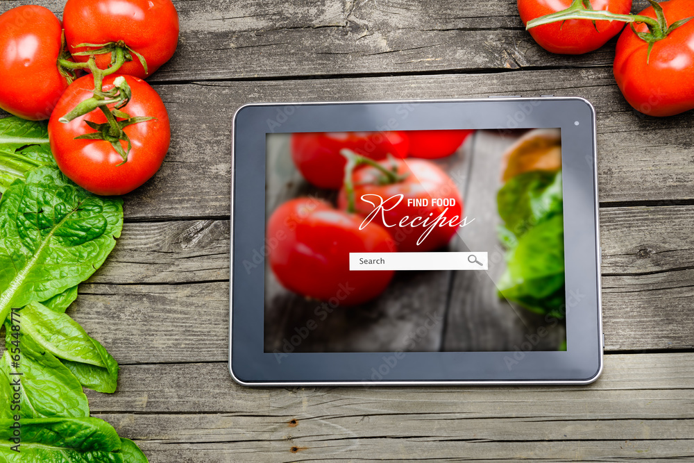 Cooking recipes on tablet pc