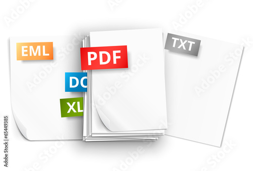 Paper sheet icons
