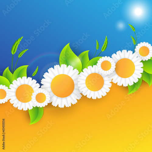 Vector abstract summer time background