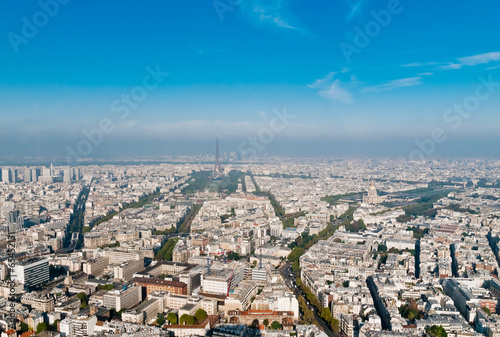 Paris aerial view from Montparnasse tower © Valeri Luzina