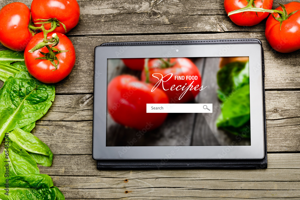 Cooking recipes on tablet pc
