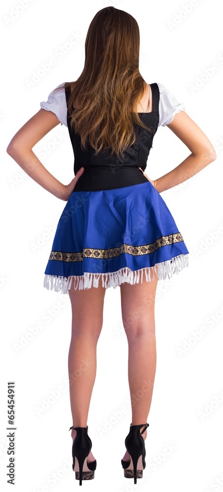 Oktoberfest girl standing with hands on hips Oktoberfest girl standing with hands on hips
