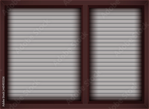 brown window with opened blinds