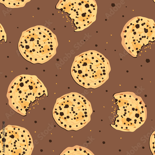 Seamless cookies pattern