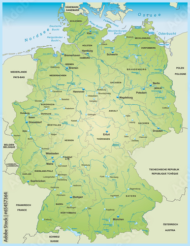 Karte von Deutschland photo
