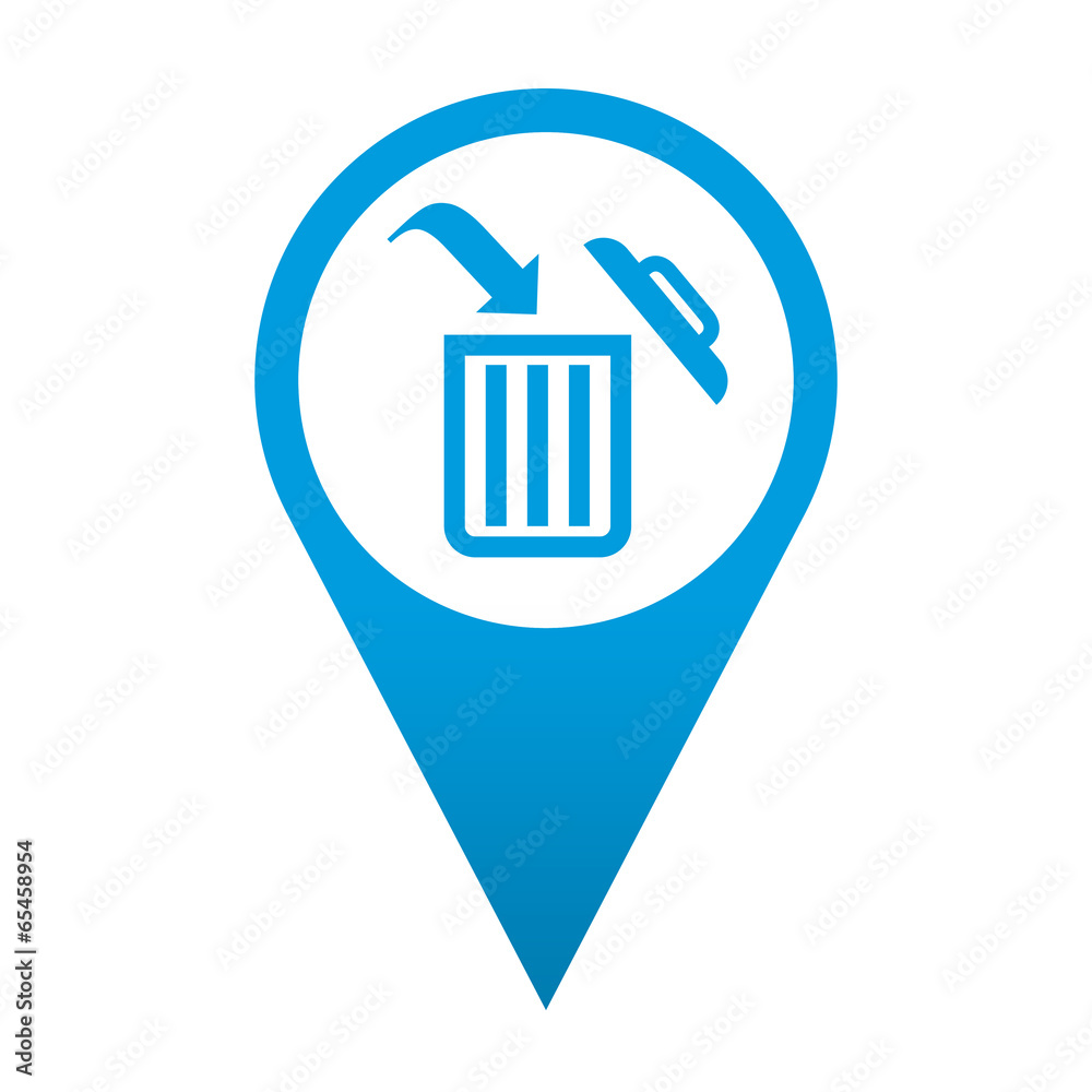 Icono localizacion simbolo punto limpio