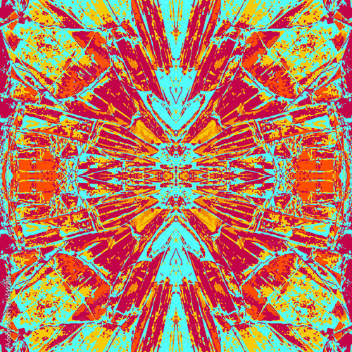 Bright abstract background with kaleidoscopic pattern