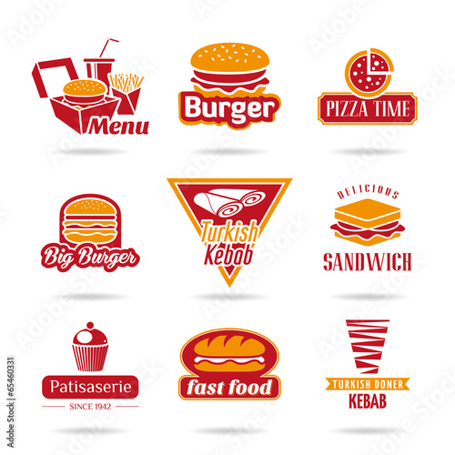 Fast food icons