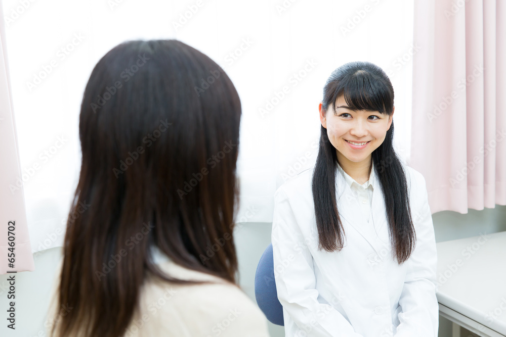 two asian women in clinic