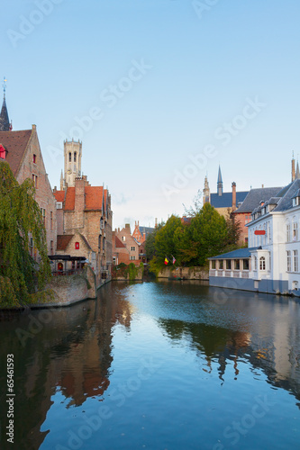 view of medieval Bruges
