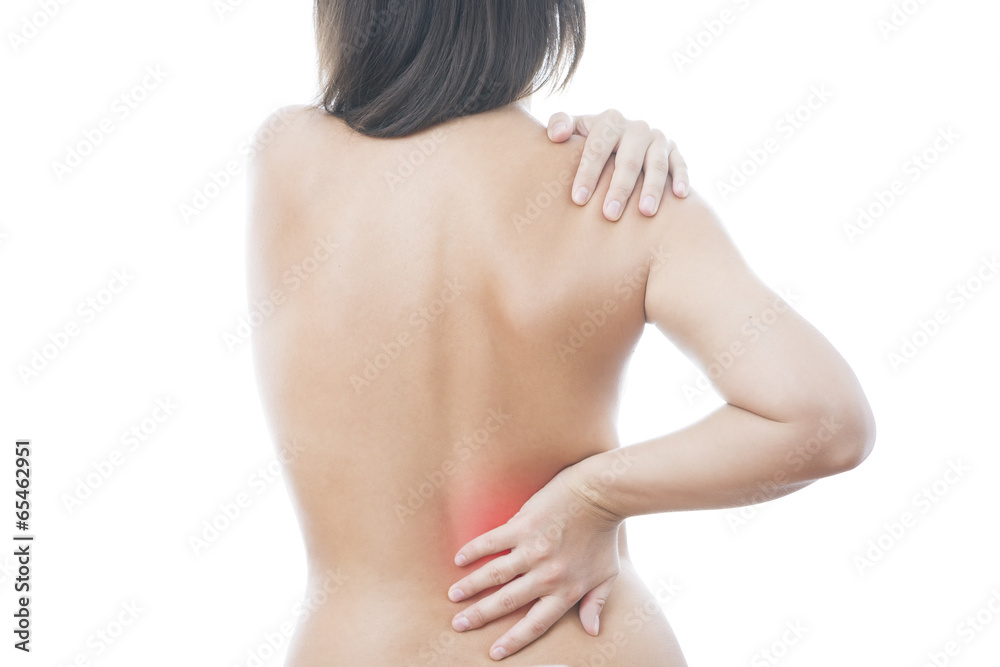 Pain in back of women