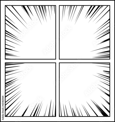 コミック　集中線