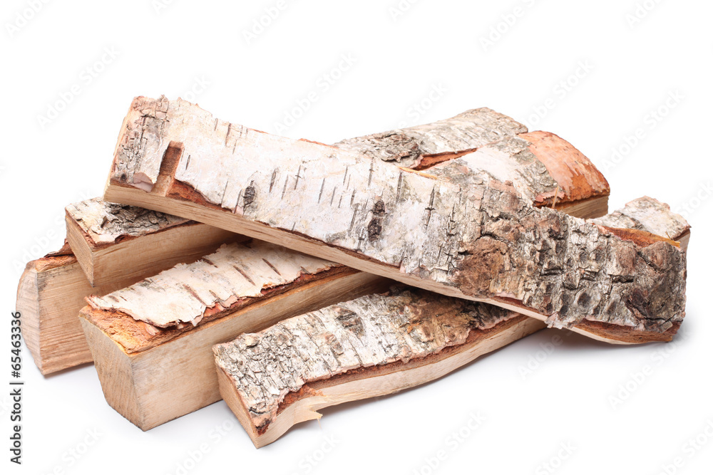 Fototapeta premium Birch firewood