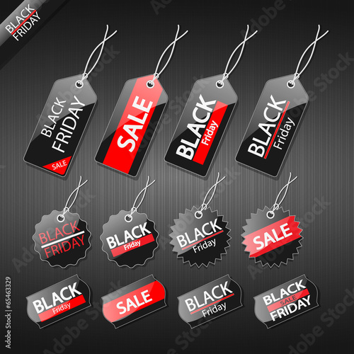 black friday sale tag design.