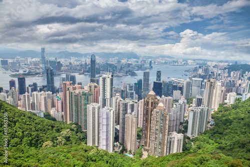 Aerial view of Honk Kong