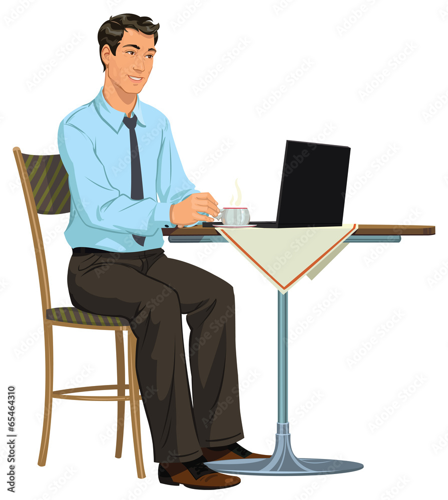 a man with a laptop a man with a laptop