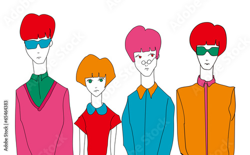 It is an illustration of people.