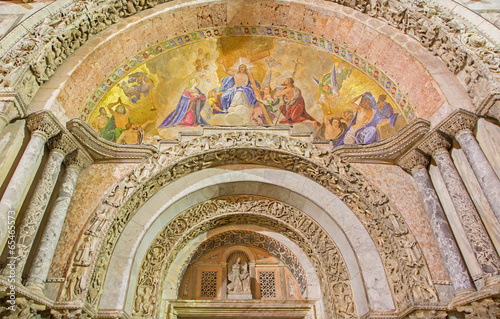 Canvas Print Venice -  Main portal of st. Mark basilica